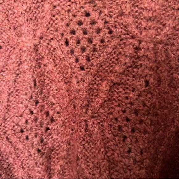 New Madewell Cayden Pointelle Balloon Sleeve Pullover Sweater Crew Neck Wool XL - Picture 6 of 8